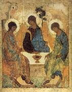 Andrei  Ivanov Old Testament trinity France oil painting artist